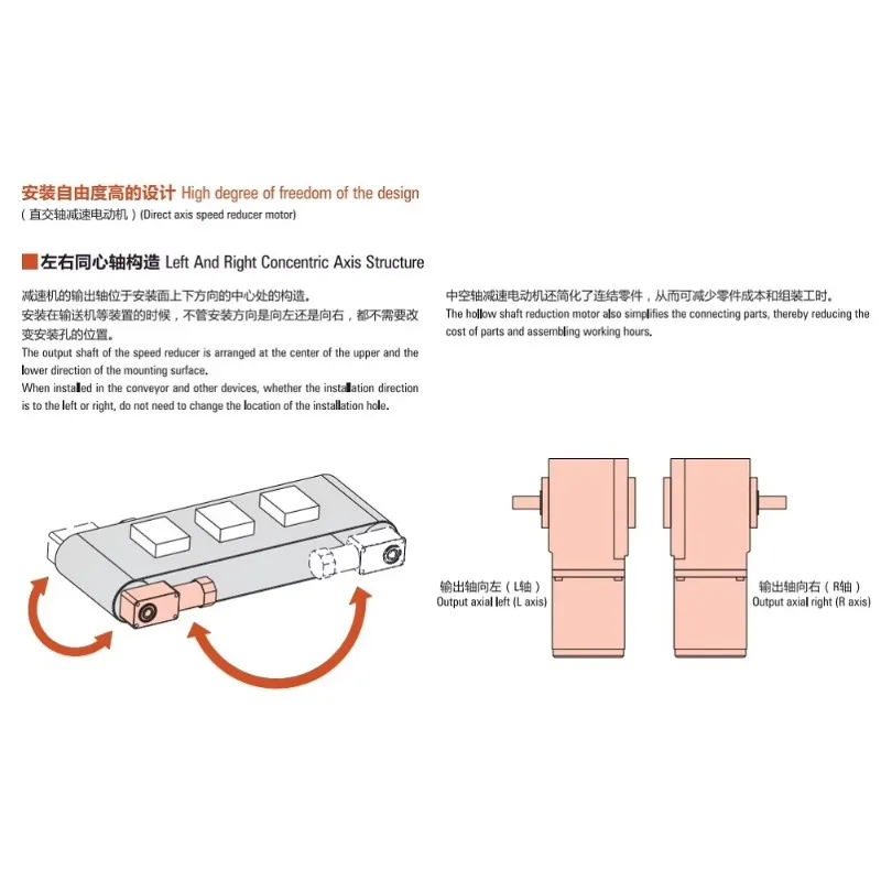 Motor AC Hypoid 220V 50HZ 400W dengan Gearbox Rasio 15 33Nm 100rpm