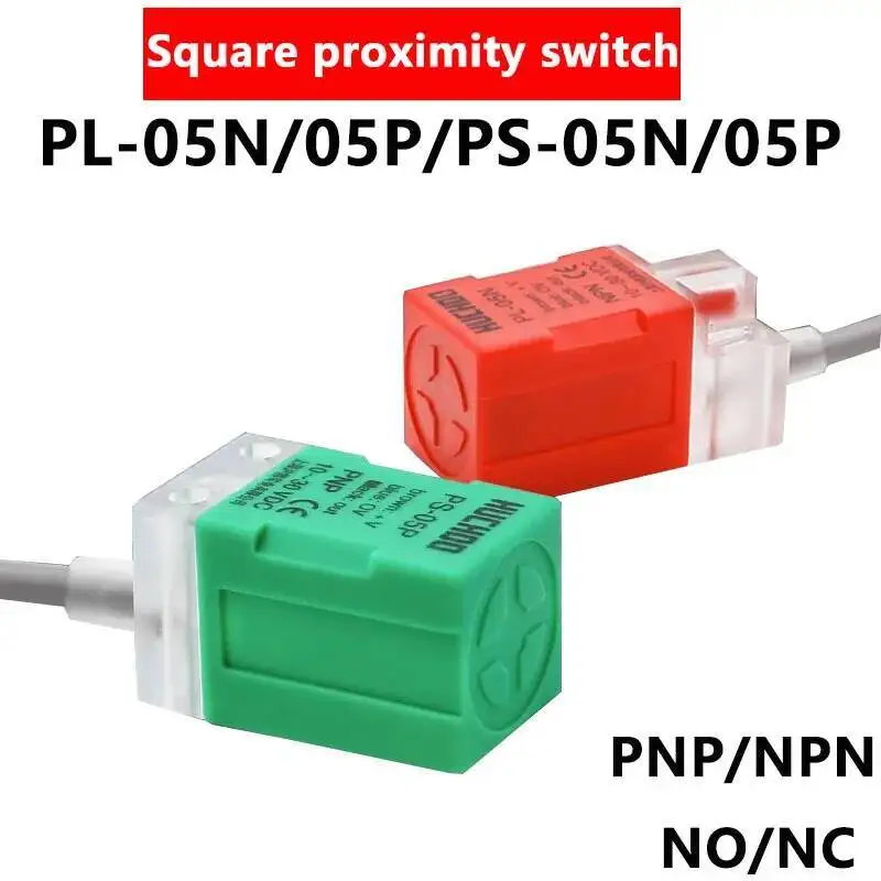 MUXIN 3D Printer DIY PL-05/08 Serise Square Inductive Proximity Sensor Switch Detector Bed Leveling Probe NPN NC DC 10-30V