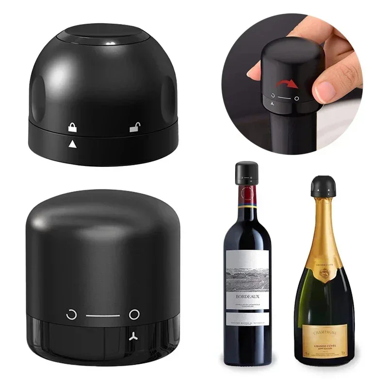 

Vacuum Red Wine Corks Champagne Bottle Sealer Cap Stopper Leak-proof Fresh Keeper Vacuum Retain Freshness Wine Plug Bar Tools