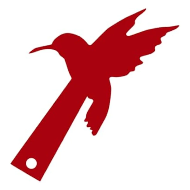 AEE4-Red Homing Pigeon Decoration Mailbox Flag Decoration Acrylic Decoration