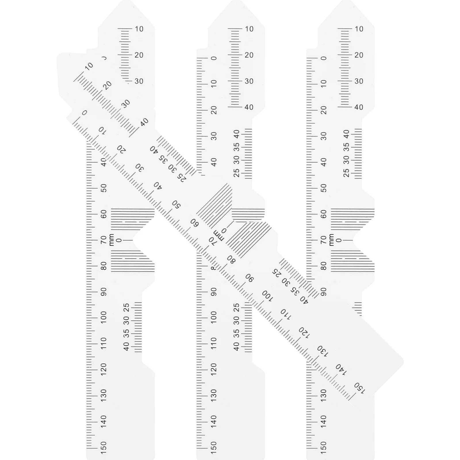 

4pcs Optical Pupillometer Pupil Distance Ruler For Eyeglasses Sturdy Portable Pd Measurement Tool Lens Distance Gauge
