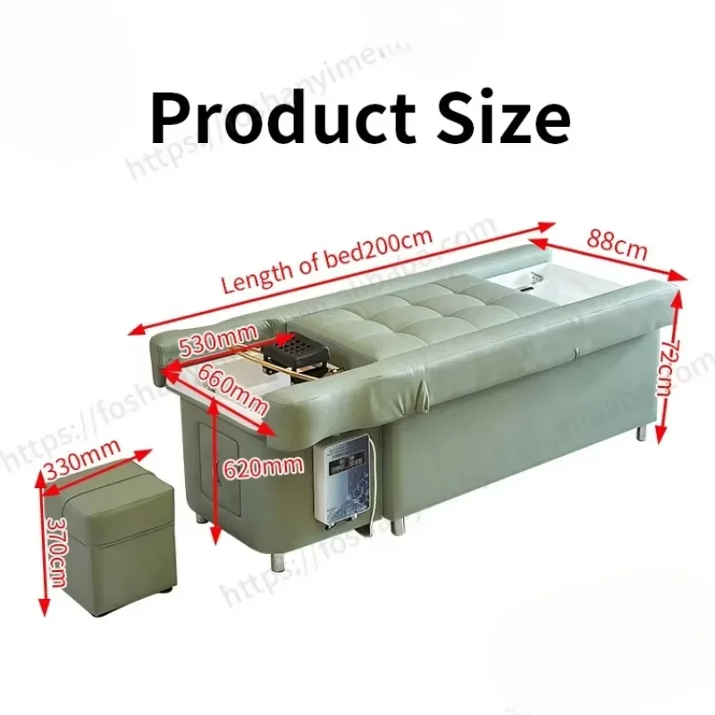 Cross-border Salon Head Spa Back Lift Foot Care Hair Washing Chair Table Thai Massage Pedicure Shampoo Bed