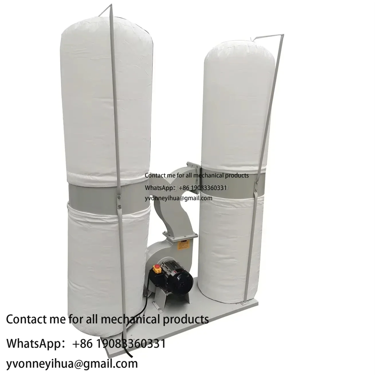 Double Bag Dust Collector Bag Filter Dust Collecting Machine Wood Saw Cyclone Dust Collector Machine