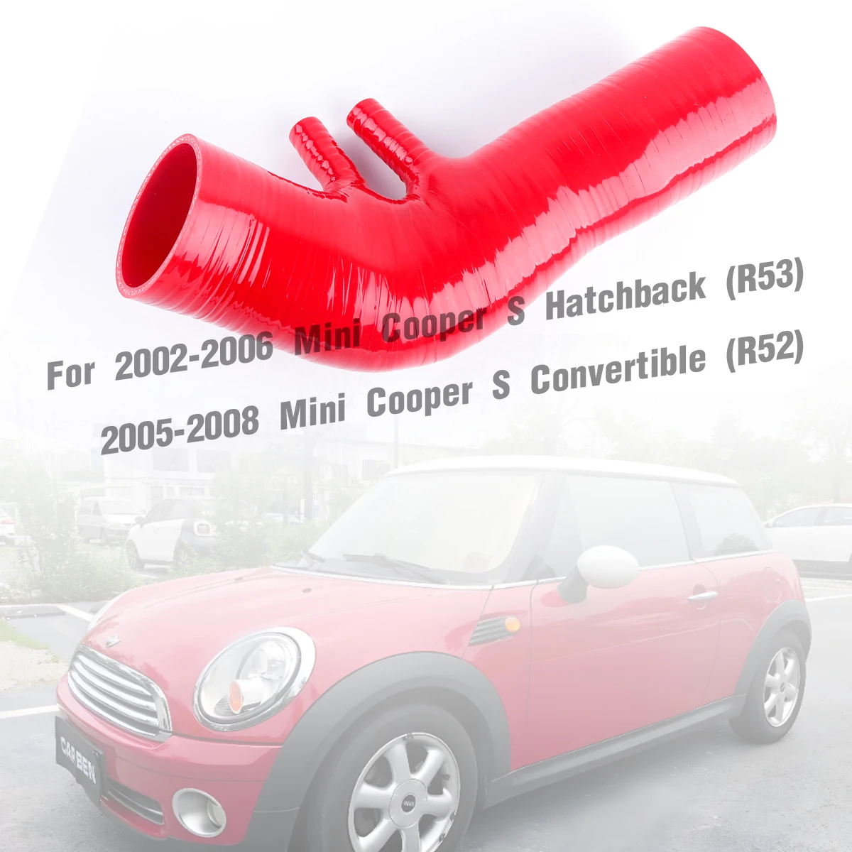 

4ply For 2002-2006 Mini Cooper S Hatchback (R53) / 2005-2008 Mini Cooper S Convertible (R52) Tritec Engine Silicone Intake Hose