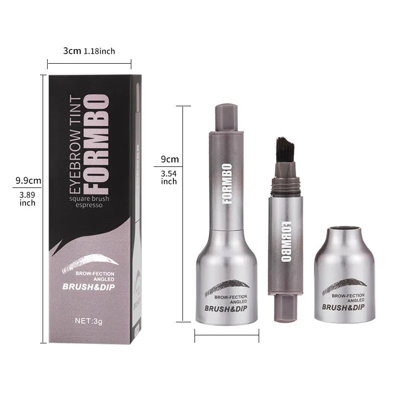 FORMBO 3D Goose Down Eyebrow Balm Three-dimensional Natural Non-fading Longlasting Waterproof Sweatproof Cosmetics Wholesale hot