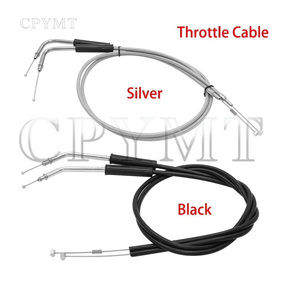 fit For Harley Motorcycle Lengthened Throttle Cable Sportster Iron XL 883 1200 Dyna Softail Heritage Softail Road Glide