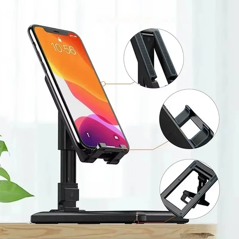 

Universal Portable Desktop Mobile Phone Holder Adjustable Foldable Smart Phone Desk Bracket For iPhone Huawei Xiaomi iPad Tablet