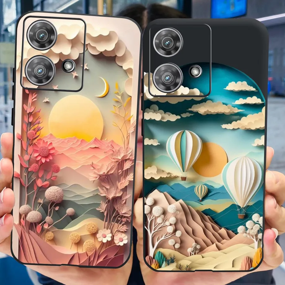 Para Motorola Edge 40 Neo funda de teléfono Edge 30 Neo Pro Ultra Fusion Edge 20 Lite contraportada suave TPU silicona parachoques dibujos animados Fundas