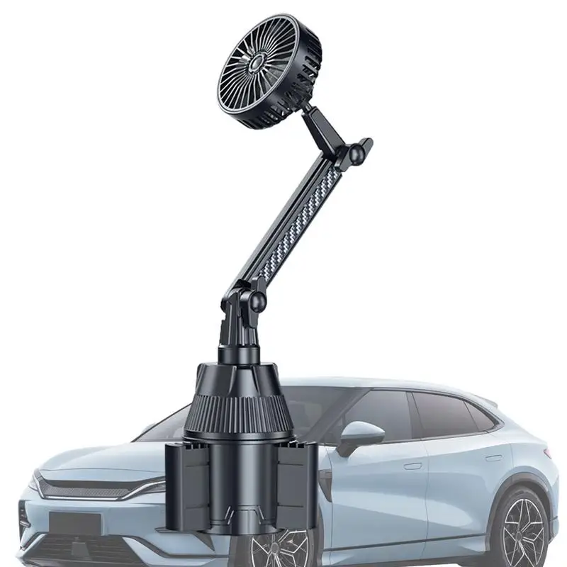 

Portable Car Fan Flexible Small Cooling Fan USB Car Fan Car USB Fan USB Cooling Fan With Extendable Base For Car Cup Holder