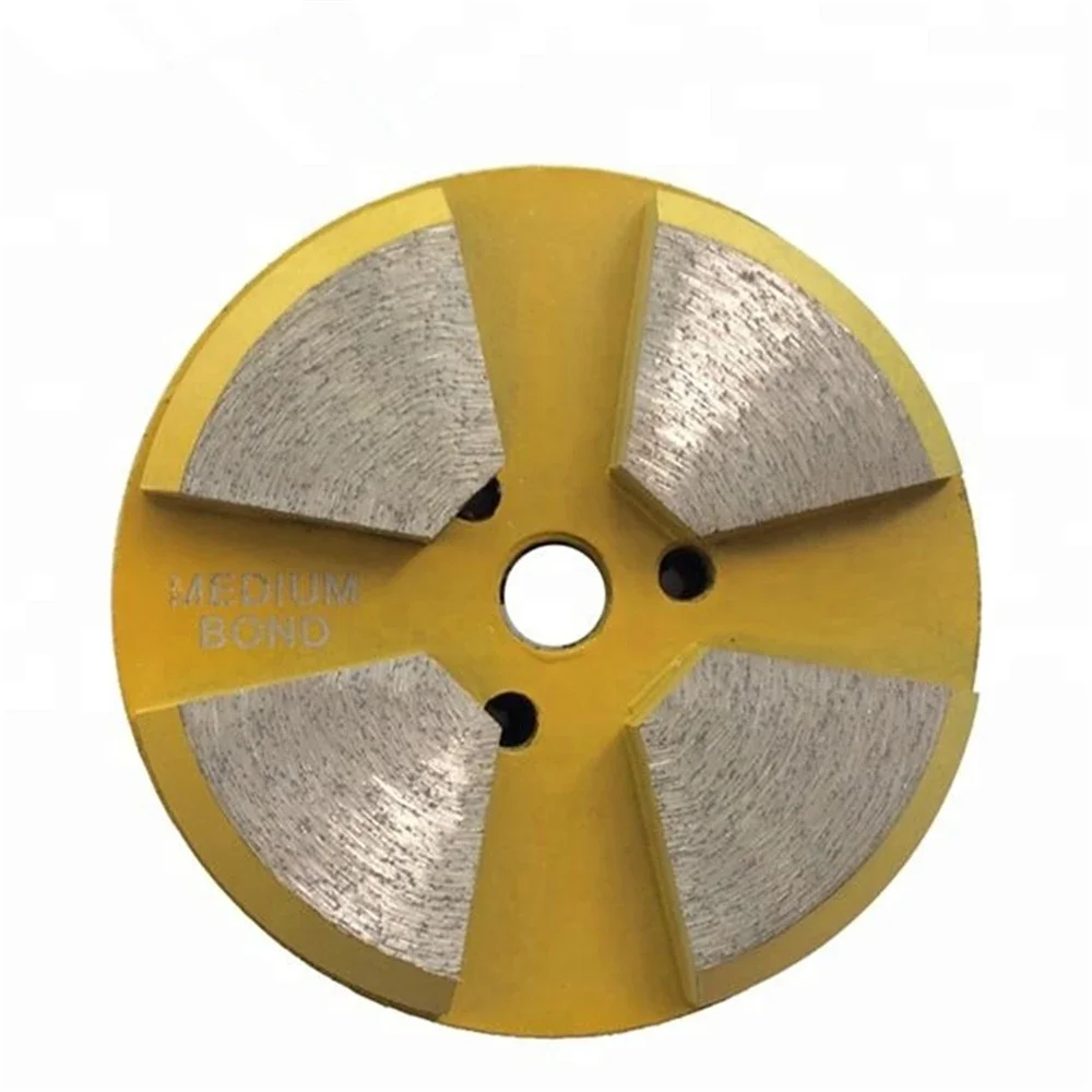 Diamond Grinding Disc 3 Inch Polishing With Four Segments For Rough Concrete Terrazzo Floor 9PCS