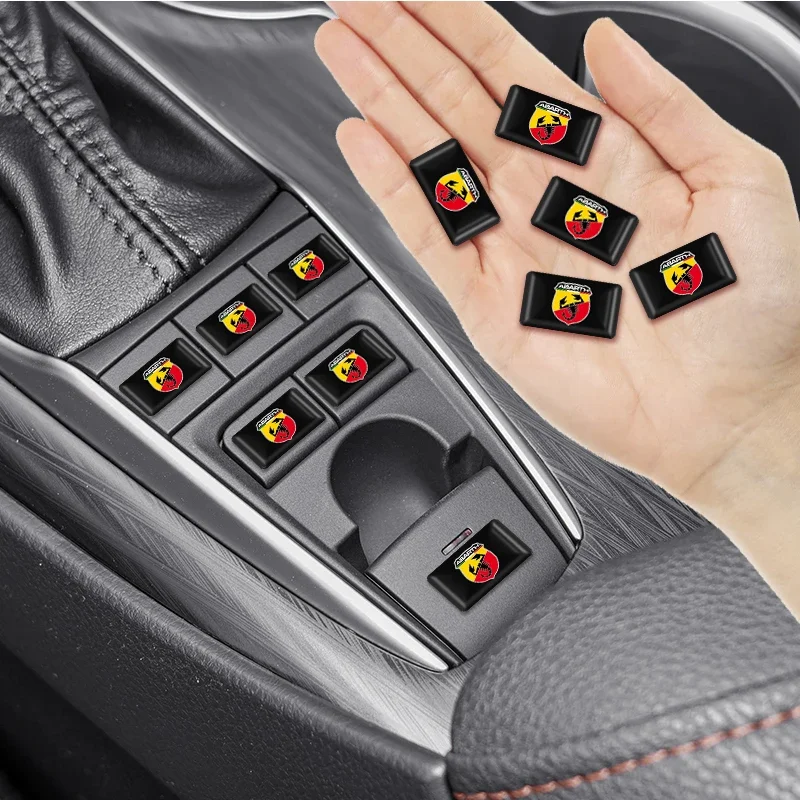 10pcs Car Interior Decoration Sticker Suitable for Abarth Stilo Ducato Palio Bravo Linea Doblo 500 Grande Tipo Styling Accessory