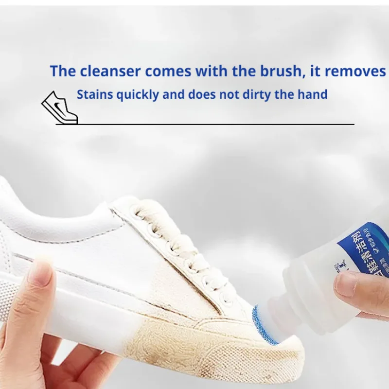 Special whitening agent for sports shoes, cleaning and decontamination, no-wash foam whitening agent, no-wash shoe polishing