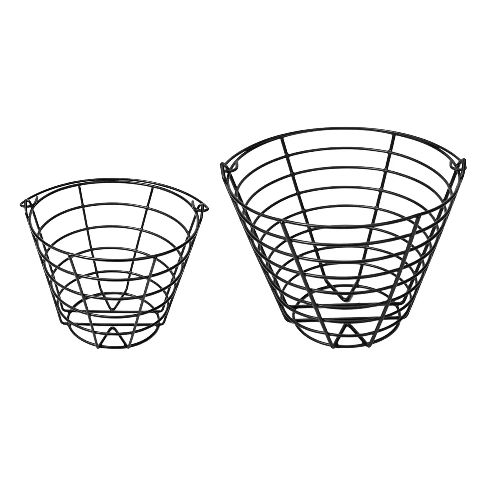 Metal Golf Ball Basket with Handle Golf Club Accessories Golf Range Basket