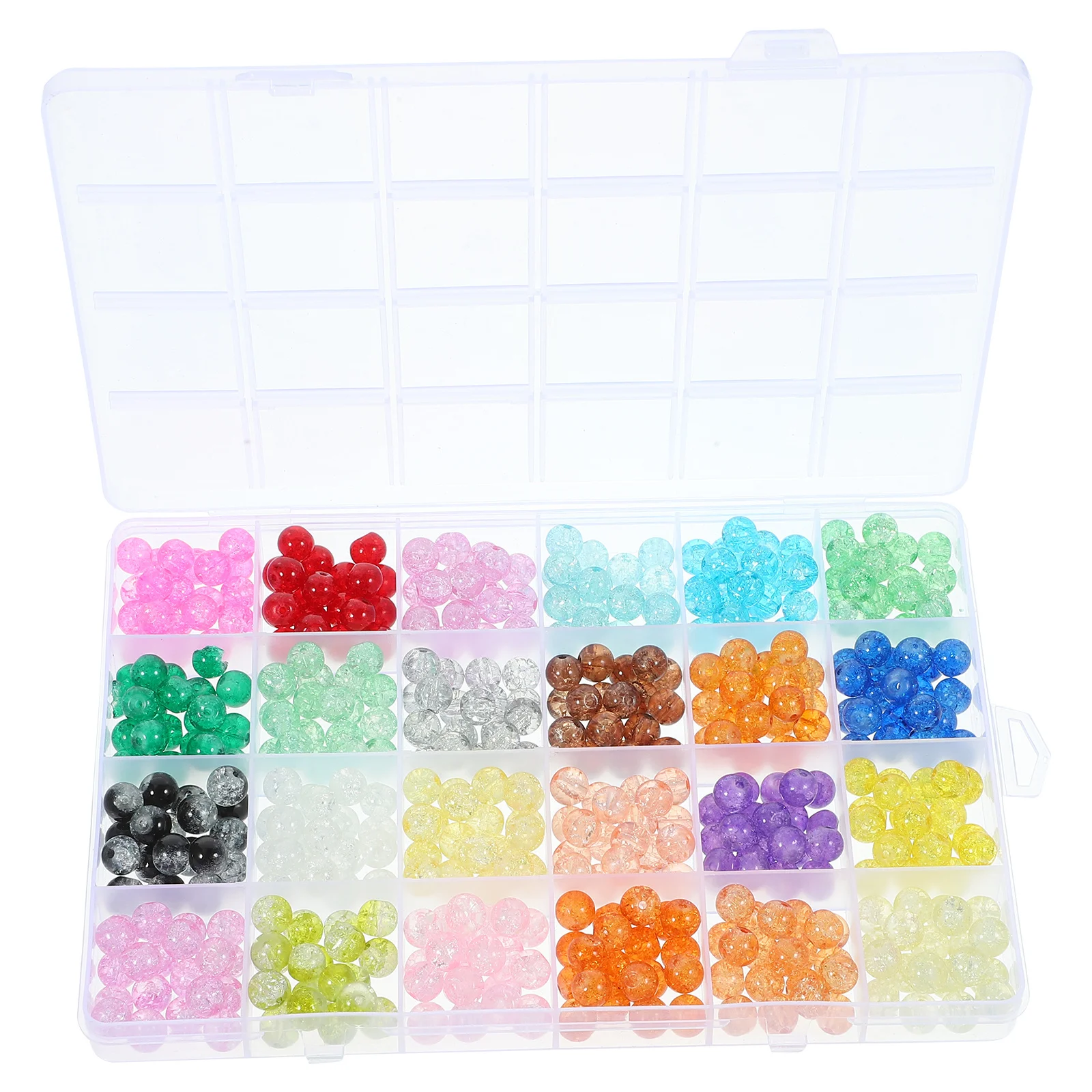 DIY Glass Beads Loose Beads Bracelet Necklace Making Jewelry Crafting Accessories Smooth Comfortable Durable Unique Gift