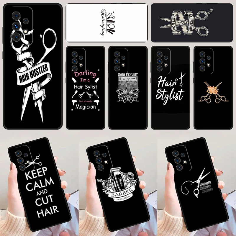 Hair Stylist Hairdresser phone case For Samsung Galaxy A42 A31 A40 A51 A71 A32 A80 A91 A52 A72 A20e A21S A50 A70 A11 A12 Cover