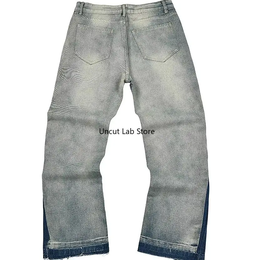 Gallery Dept American Vintage Splicing Jeans High Street Straight Vibe Micro Flared Pants