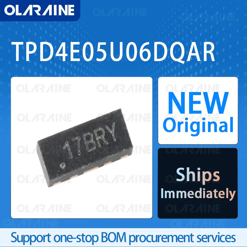 10/50/100Pcs TPD4E05U06DQAR USON-10 original ic chip ESD Protection Diodes/TVS Diodes RoHS 4 Channel Voltage 5.5 V