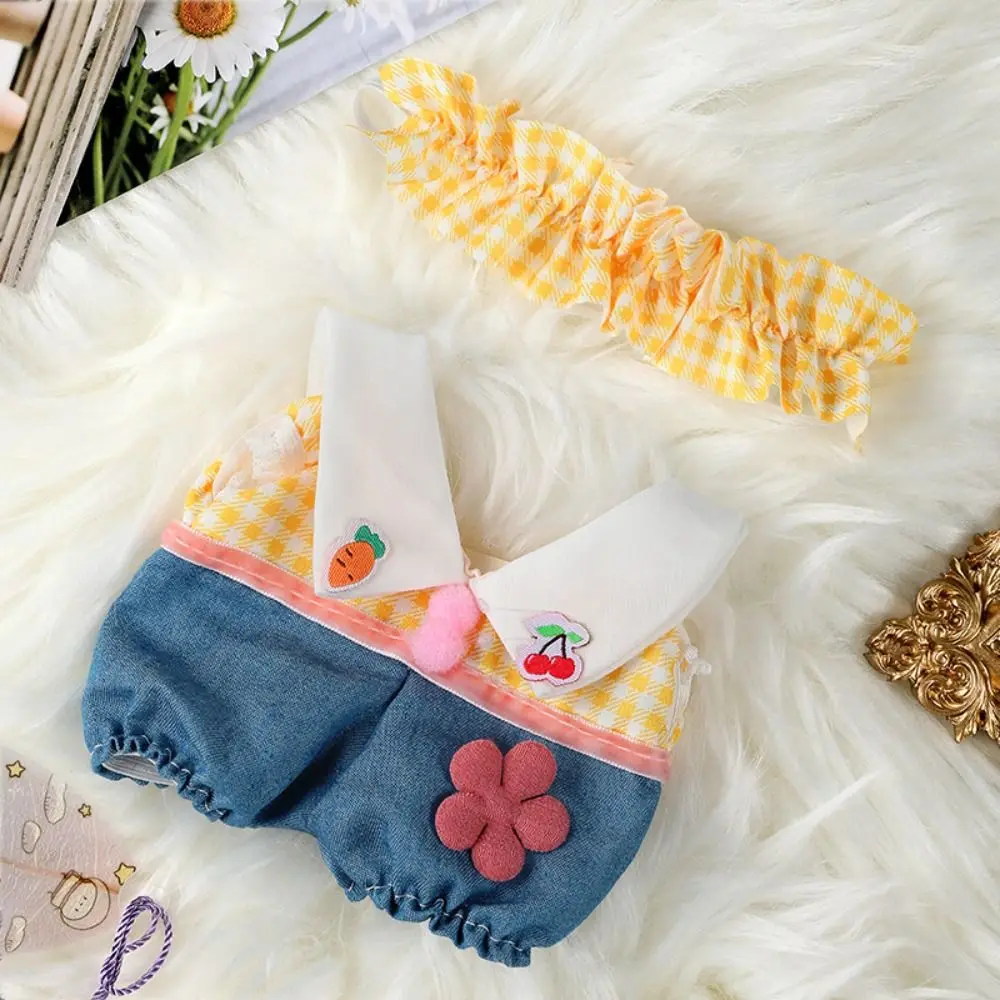 Nueva muñeca bonita, ropa encantadora con diadema con lazo, accesorios, vestido de princesa, decoración de ropa, muñeca de algodón de 20cm para muñecas EXO Idol