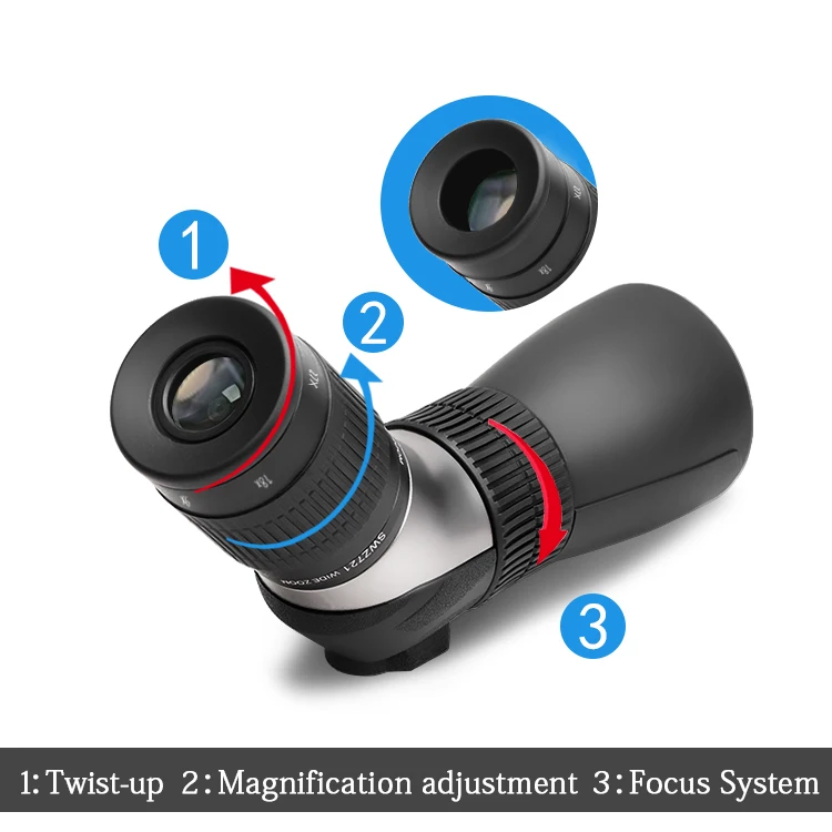 Mira telescópica 9-27x56 con bolsa de transporte impermeable BAK4, mira telescópica impermeable de alta definición para observación de aves