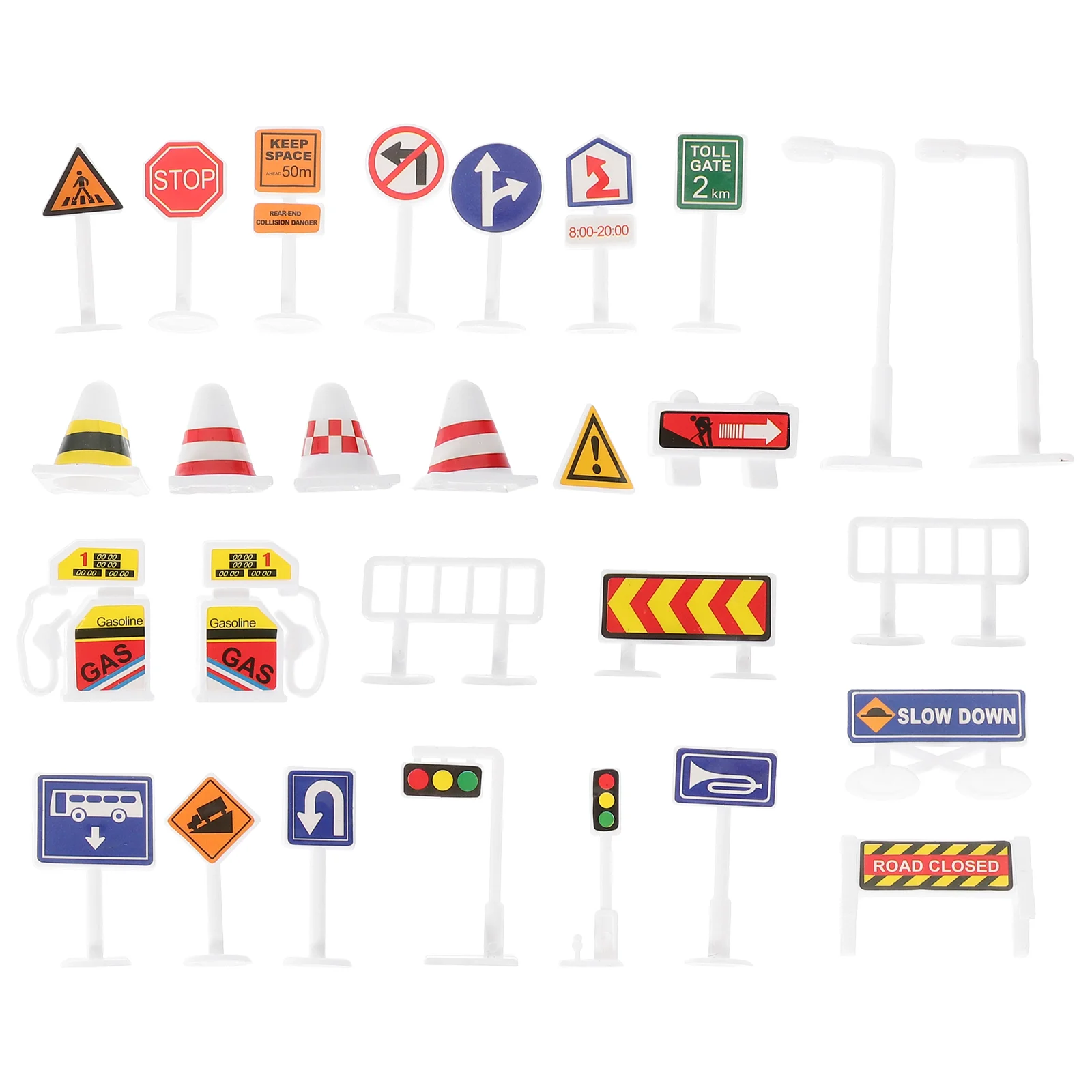 

28pcs Street Road Signs Children Traffic Signs Playset Mini Traffic Road Signs Traffic Signs