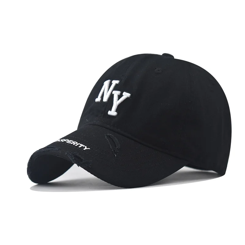 

Fashion NY Embroidery Baseball Caps Outdoor Casual Adult Sun Hats Hip Hop Hat Sports Golf Caps Water Wash Snapback Hats