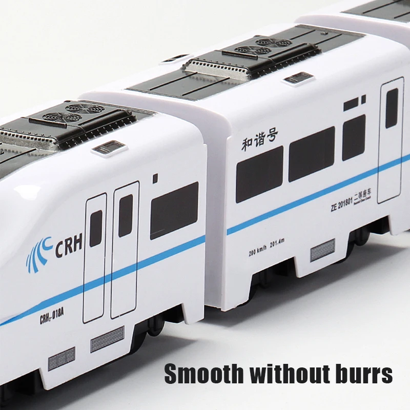 1:8 Harmony Railcar Simulation High-speed Railway Train Toys for Boys Electric Sound Light Train EMU Model Puzzle Child Car Toy