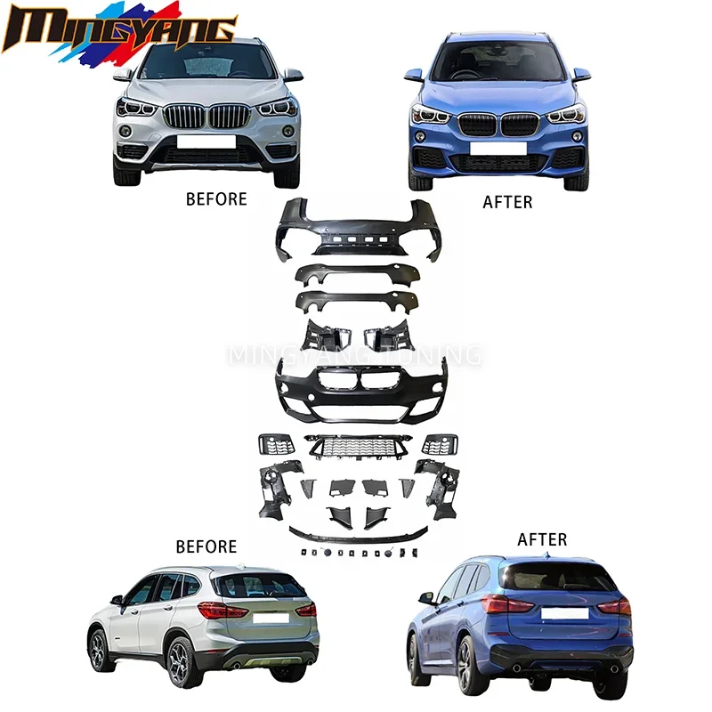 

Factory Hot Selling PP Plastic MT Car Accessories F48 F49 M-Tech Style Bodykit Car Bumpers 2015 for X1 F49 F48 Bodykit