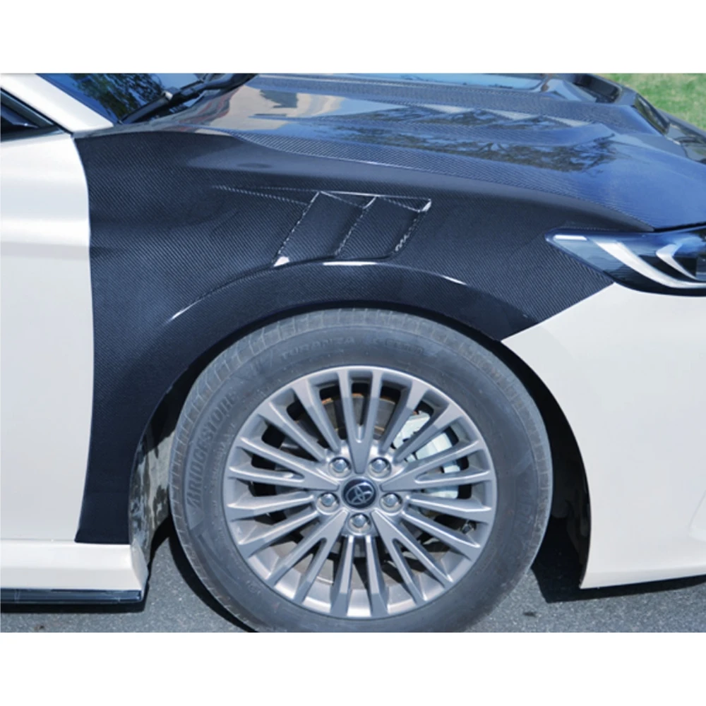 

P Style High Real Carbon Fiber Front Side Fender Trims for for Camry 9th 2024+ New Condition Auto Bumper Towing Hitch