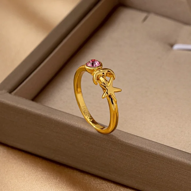 Foreign Trade Fashion Trend Casual Copper Gold-plated Smooth Texture Ring