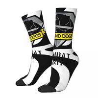 DD COMBAT Men's Socks Vintage Harajuku Diamond Dogs Street Style Novelty Seamless Crew Sock