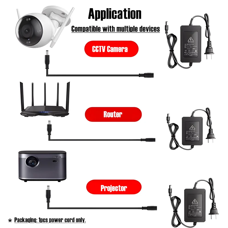 DC 12V Power Adapter Extension Cable 5.5*2.1mm Male Female Power Cord Extend Wire 1M 2M 3M 5M 10M Cable For CCTV Camera Router