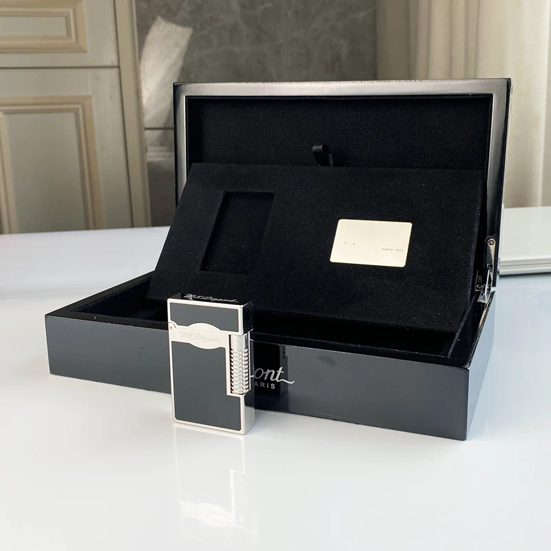 

New commemorative edition single and double flame luxury lighter Ping Sound natural paint cigarette smoking butane lighter 16081