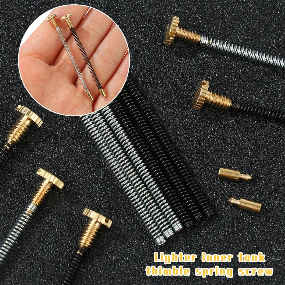 New Replacement Lots Tool Movement Screws Spring Base F lints Lighter Repair Kit Thimble Kerosene Lighter