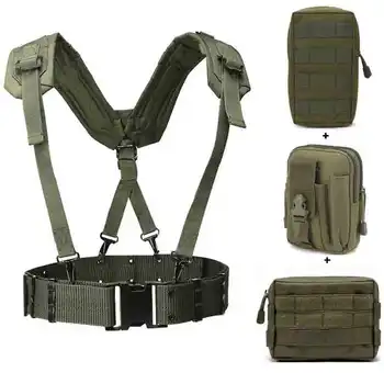 Outdoor regulowane szelki sprzętowe X typ taktyka szelki nowe szelki taktyczne męskie szelki pasowe pasek gotowości bojowej