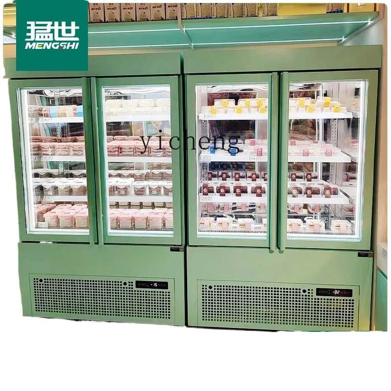 

ZK vertical cake refrigerated display cabinet commercial air-cooled dessert fruit fresh-keeping cabinet