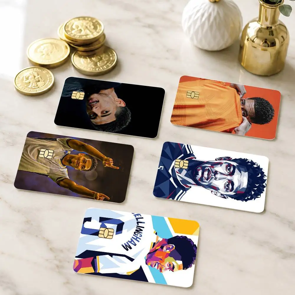 B-Basketball star Jude Bellingham Credit Card HD Stickers Small Chip Waterproof Sticker Game Card Decal Gift