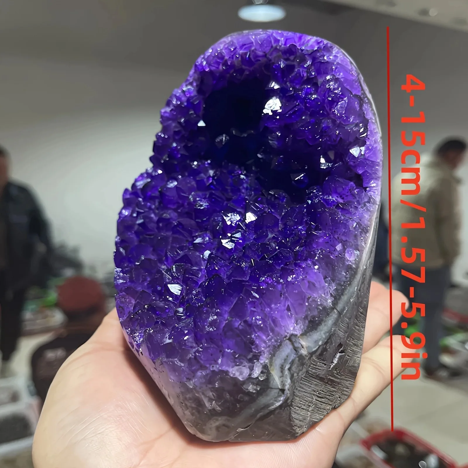 1PC Rare /Rose Red/ Red/Blue/Orange/Green/ Geode Cluster, Perfect for Home & Office Decor, Unique Gift Idea for jewelry making