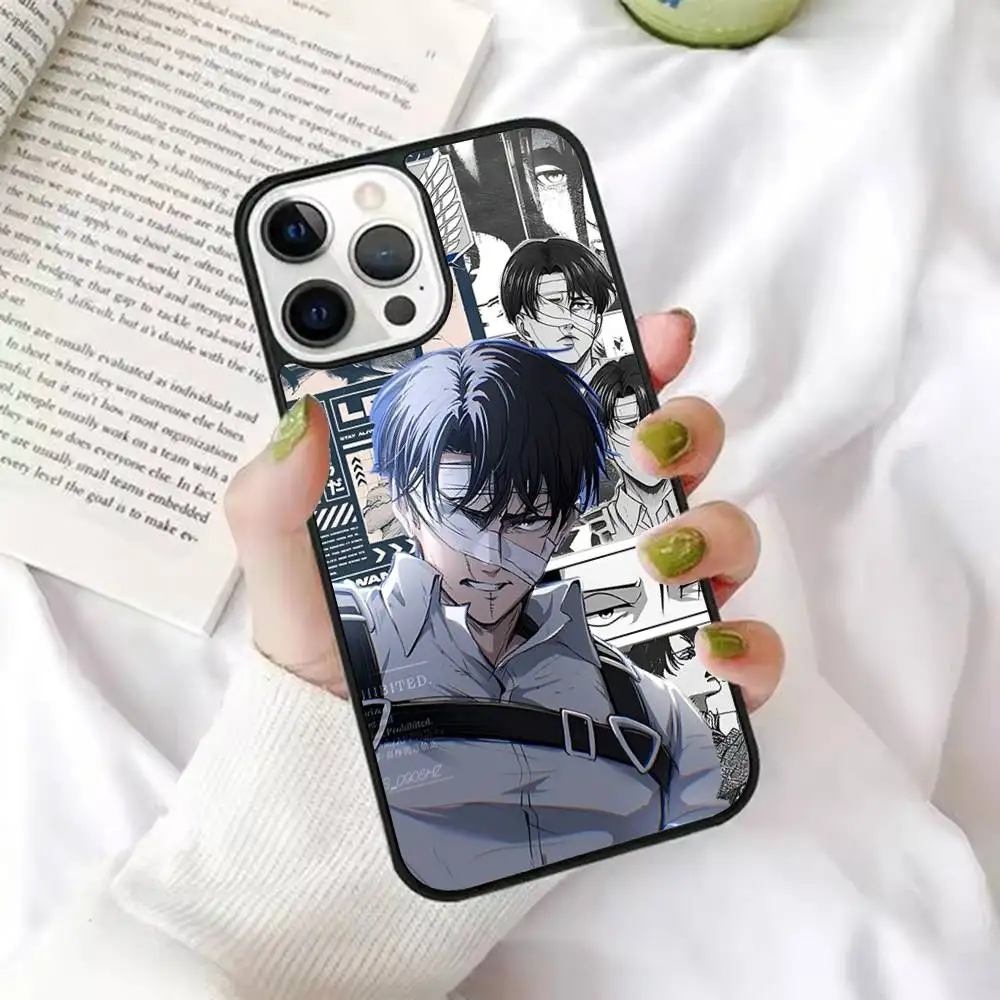 

1pc Anime L-Levi A-Ackerman Phone Case Strong Magnetic For IPhone17 16 15 14 13 Pro Max 11 12 Mini