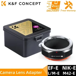 K&F CONCEPT Lens Mount Adapter for Canon EF/ Fotga M42/ Leica M/ Nikon F D AI Lens to Sony E Alpha NEX-7 NEX-6 NEX-5N A7 Cameras