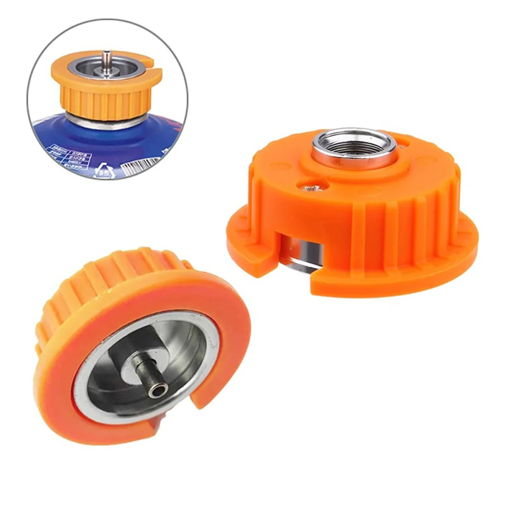Outdoor Camping Hiking Stove Burner Adaptor Split Type Furnace Converter Connector Gas Cartridge Tank Cylinder Stove Accessories