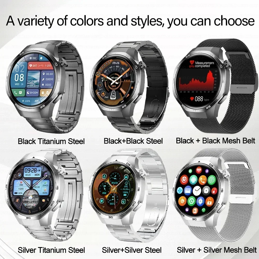 2025 Nieuwe Voor Huawei GT 5 Pro Max Smart Horloge AMOLED Scherm Mannen GPS Track Kompas Hoogtemeter Waterdichte Bluetooth Oproep smart watch
