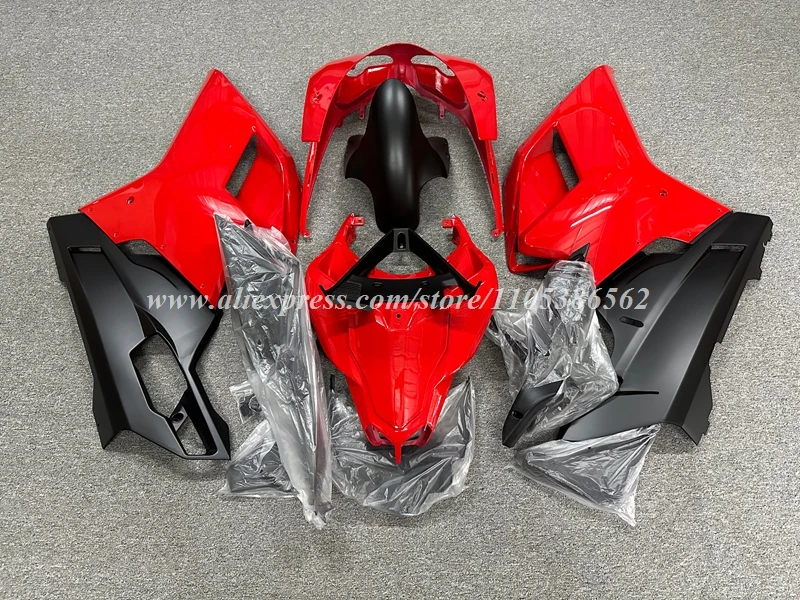 4Gifts New ABS Motorcycle Fairings Kit Fit For Ducati 848 1098 1198 1098s 1198s Bodywork Set Custom Red Black