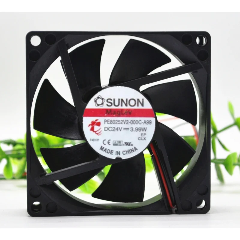 S+    SUNON PE80252V2-000C-A99 24V 3.99W 8025 8cm Maglev Inverter Fan 2-wire