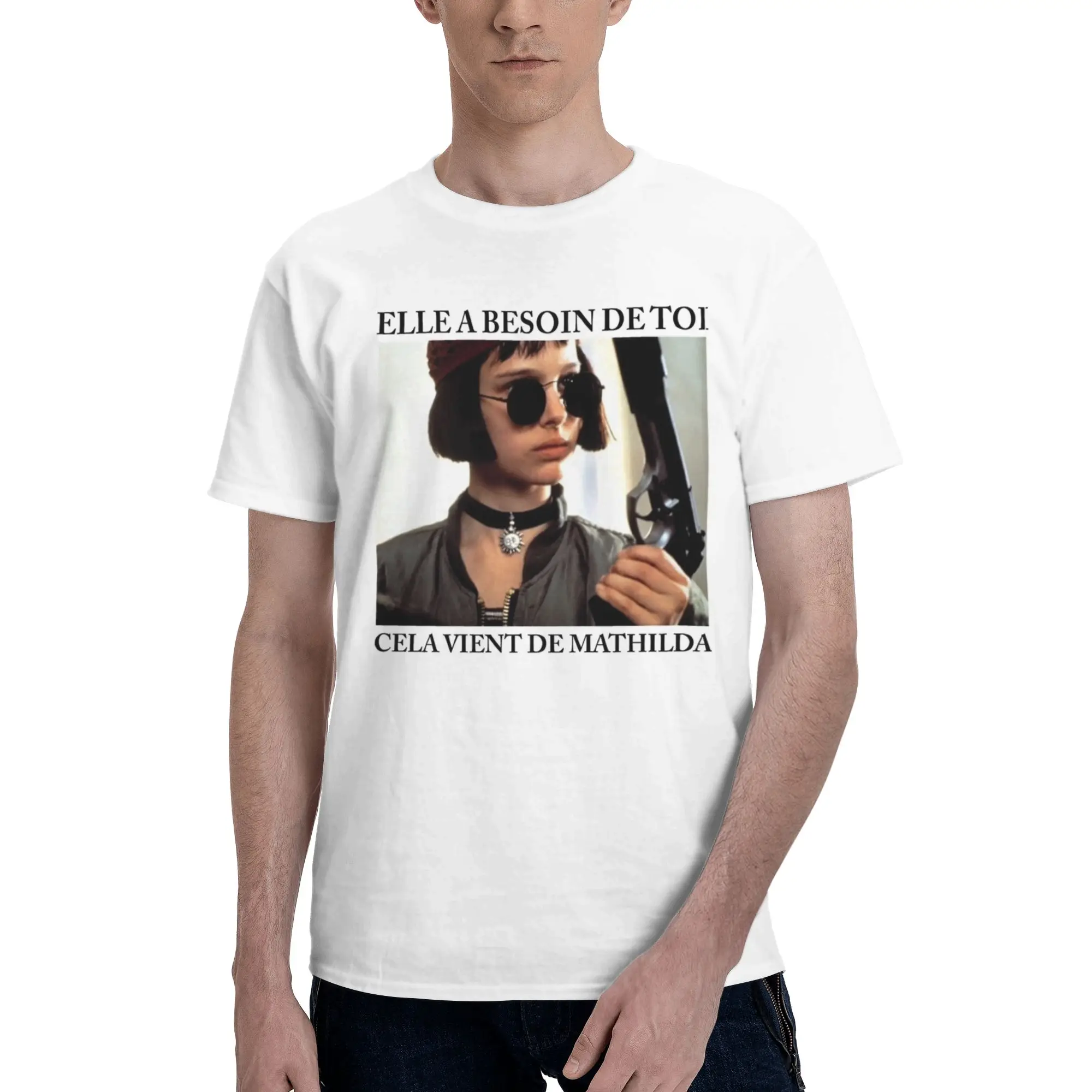 Men Women Graphic Printed Leons Movie The Professional T Shirt Tee Pure Cotton  T-shirts Clothing