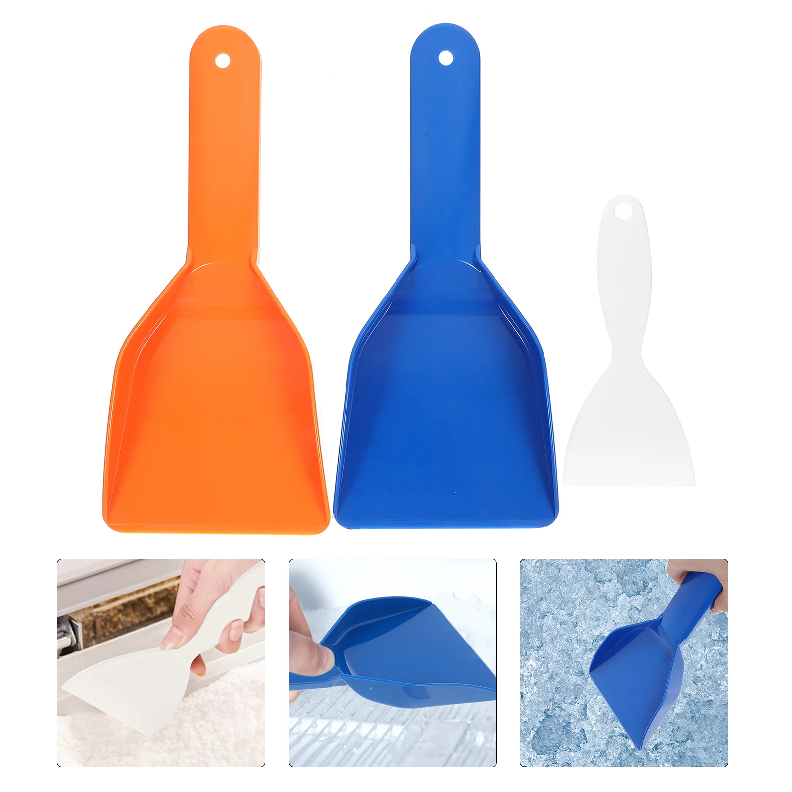 

3 Pcs Snow Remover Shovel Shovelling Tools Clean Clearing Ice Removal Pp Device