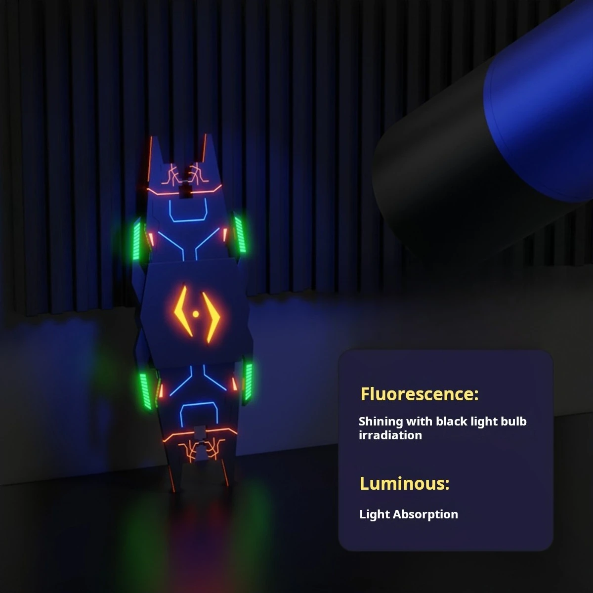 Stedi 40g Wasserbasierte Fluoreszierende Panel-Liner-Tinte UV-Reaktiv für Gunpla Maßstabsmodelle Panel-Linien-Akzent Hobby DIY Werkzeuge Zubehör – Detail 2