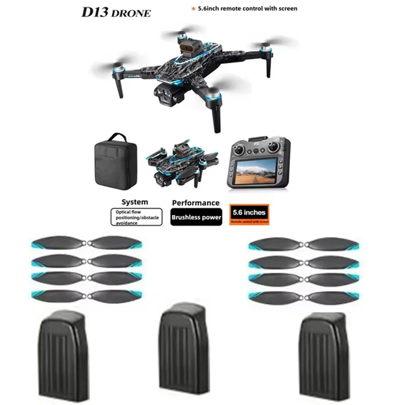 

D13 RC Drone Батарея Пропеллер D13 Экран RC Drone Оригинальные аксессуары D13 RC Dron Батарея Лопасти Запчасти D13 Dron Batter