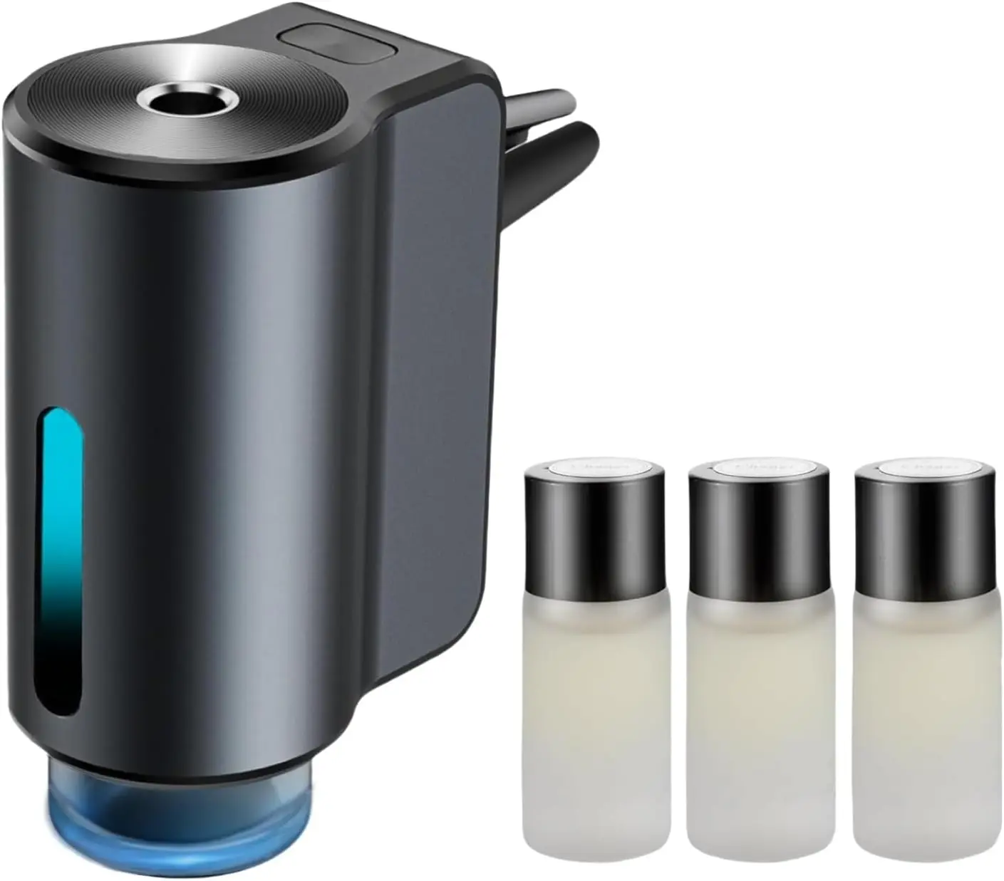 Difusor de Aromatizante para Auto, Aromatizante Inteligente para Vehículo con 3 Aceites Esenciales, Aromatizantes para Auto de Larga Duración