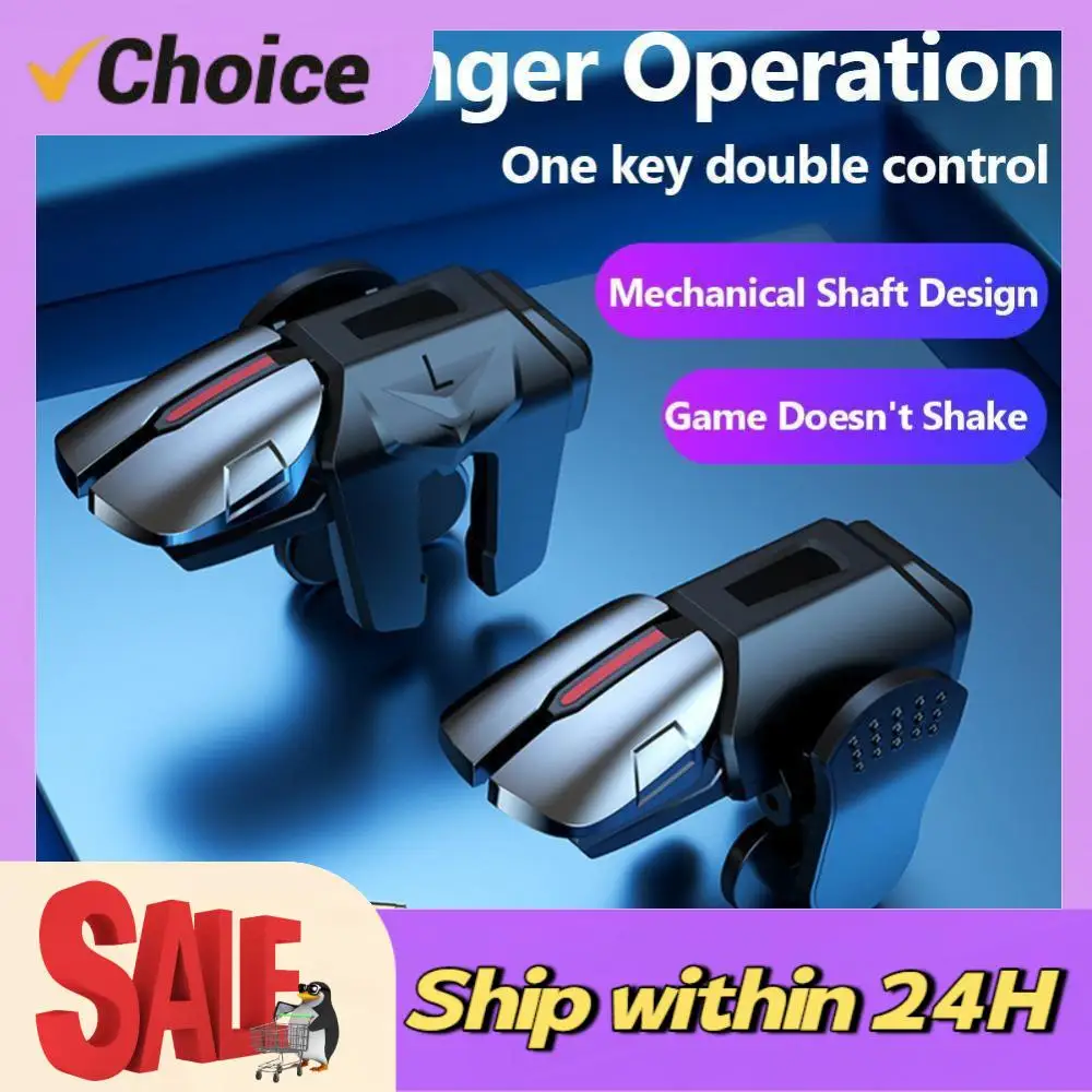 2pcs Physical Buttons Latency-Free Control for PUBG Game Game Controller Shooter Fire Button Controller for Iphone Android Phone