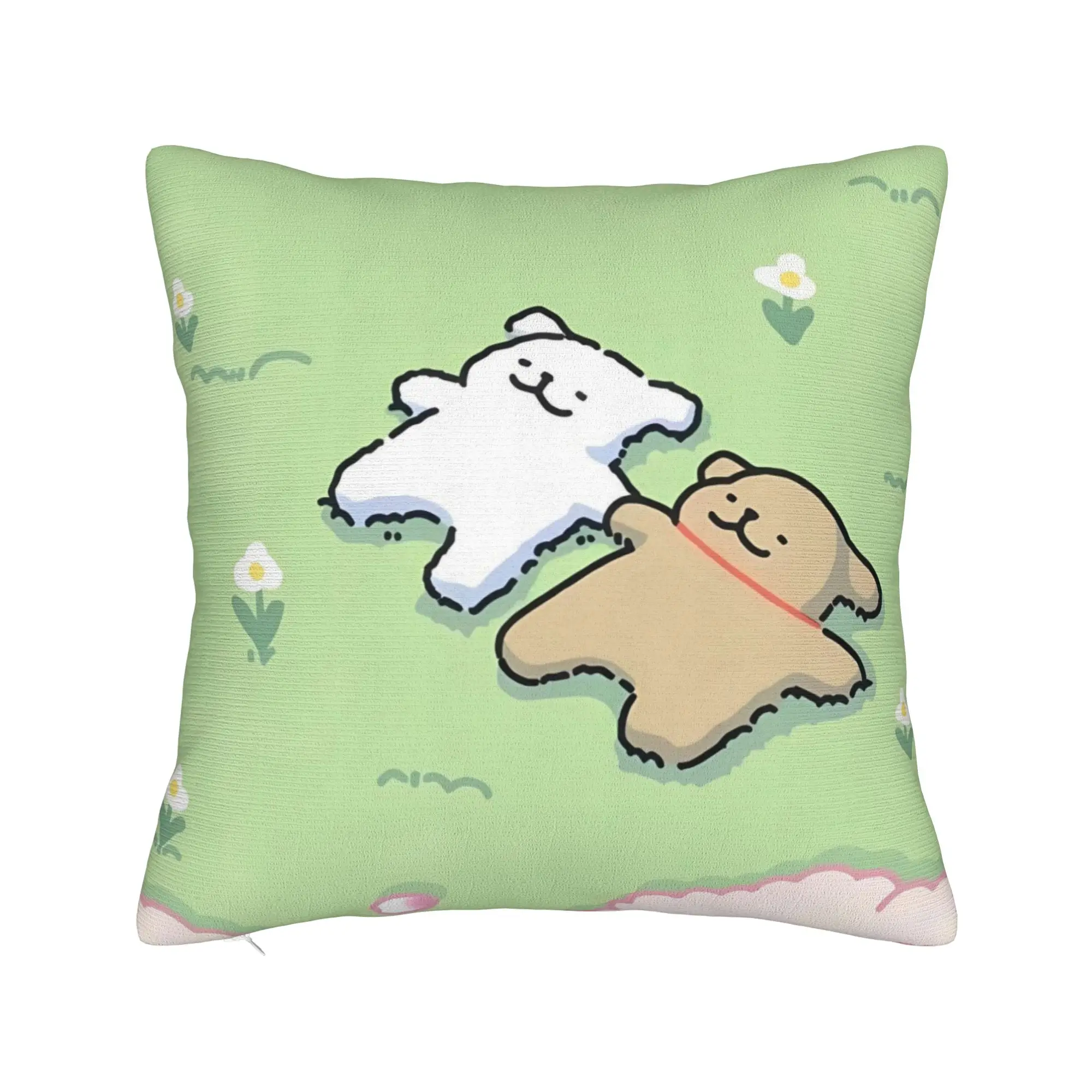 Pillow Case Maltese Line Dog Soft  Pillow Cover For Wedding Party Home Decor Cute Funny Pillowcases